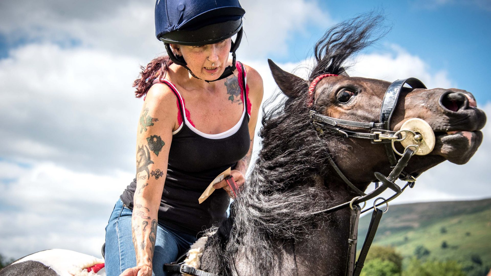 In photos: Mares and deck chairs at a remote Welsh country fair